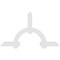Ekena Millwork Ericson Architectural Grade PVC Gable Bracket, 84"W x 49"H x 2"D x 6"F, 14/12 Pitch GBP084X49X0206ERI00 - alternate 5